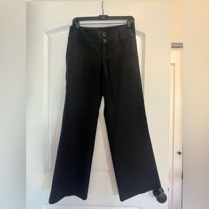 Banana Republic “Martin” Black Wide-Leg Dress Pants (size 2)